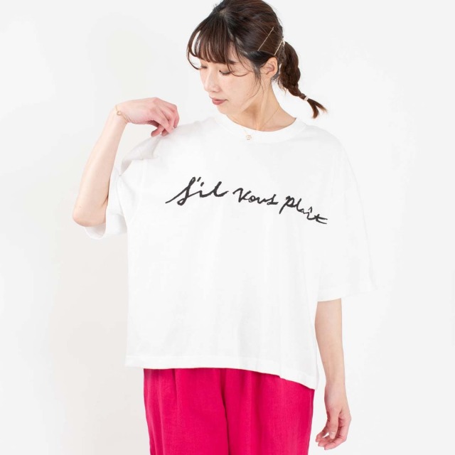 ichi プリントTシャツ