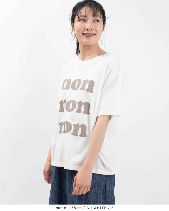 ICHI プリントTシャツ non non non ichi｜【20%OFF】プリントTシャツ non ロゴプリント トップス