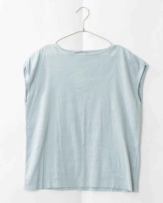 BIWACOTTON ビワコットン ボートネックスリーブレスTシャツ（ウィメンズ）3115886 涼しい 軽い 夏 ギフト 誕生日 ナチュラル ファッション シンプル 50代 BIWACOTTON ボートネックスリーブレスTシャツ（ウィメンズ