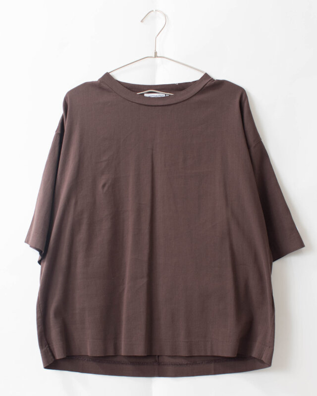 BIWACOTTON ワイド/クルーネックTシャツ(ユニセックス・5分袖