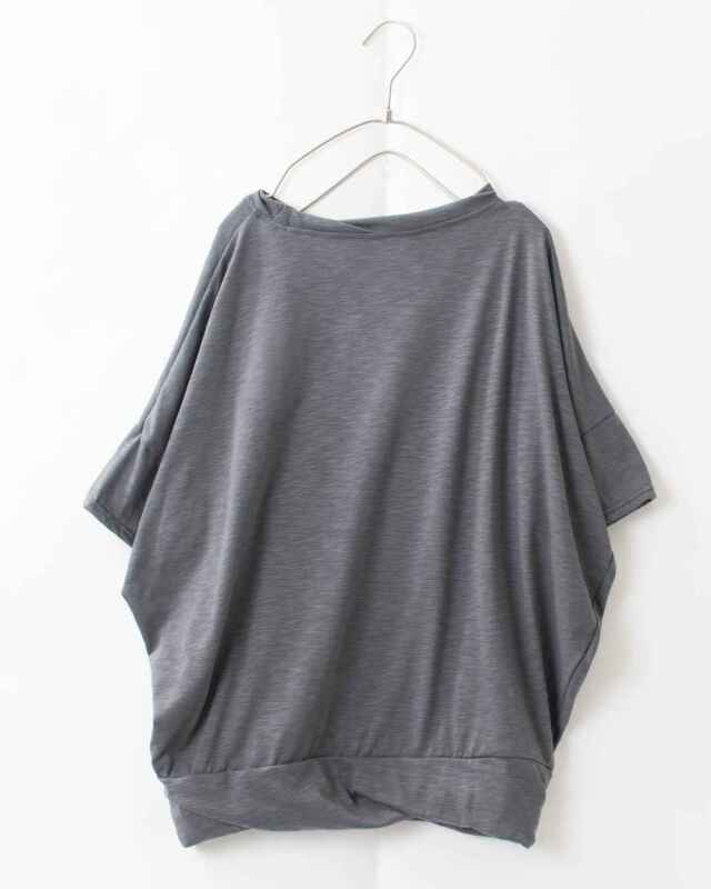 NARU ナル スラブソフト天竺ひねりワイドT 664000 レディース ナチュラル ファッション コーデ 服 30代 40代 50代ファッション カジュアル シンプル ベーシック SUN VALLEY NARU ナル スラブソフト天竺ひねりワイドT 664000