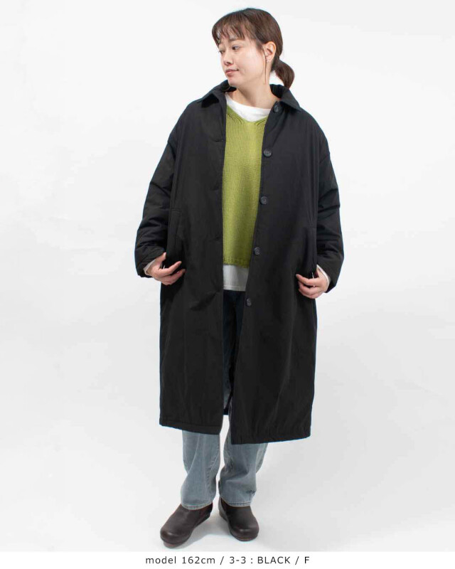Bliss bunch ステンカラーロングコート｜ナチュラルファッション