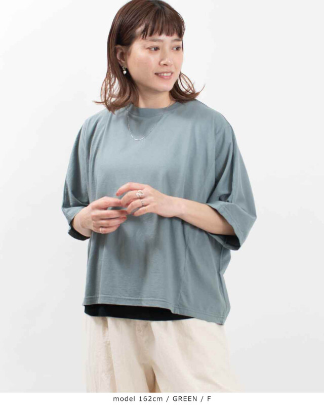 FIRST ファースト ドルマンスリーブプルオーバー FA-3104 レディース ナチュラル ファッション コーデ 服 30代 40代 50代 カジュアル シンプル ベーシック FIRST ドルマンスリーブプルオーバー｜ナチュラルファッション