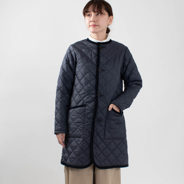 LAVENHAM LONGLINE ROUND COLLAR COAT｜ナチュラルファッション