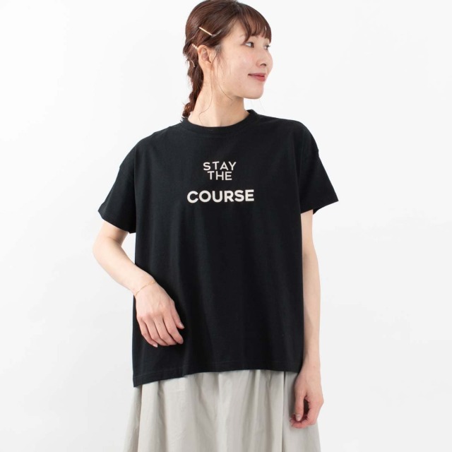 PACIFIC PARK STORE 17/BD天竺Aラインロゴプルオーバー〈STAY THE COURSE〉