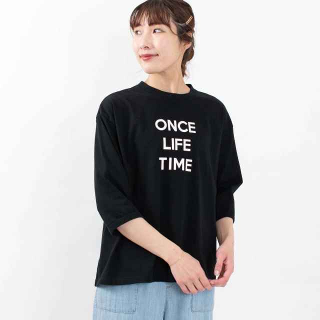 PACIFIC PARK STORE 17/BD天竺Aラインロゴプルオーバー7分袖〈ONCE