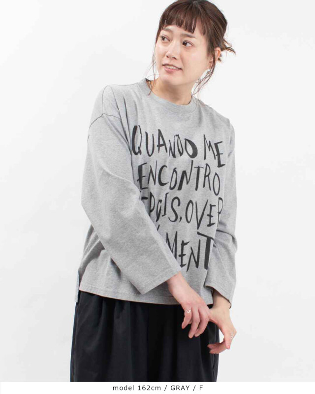 sabbatum 26/1BDTOP度詰天竺 前後差スタンダードプリントTee