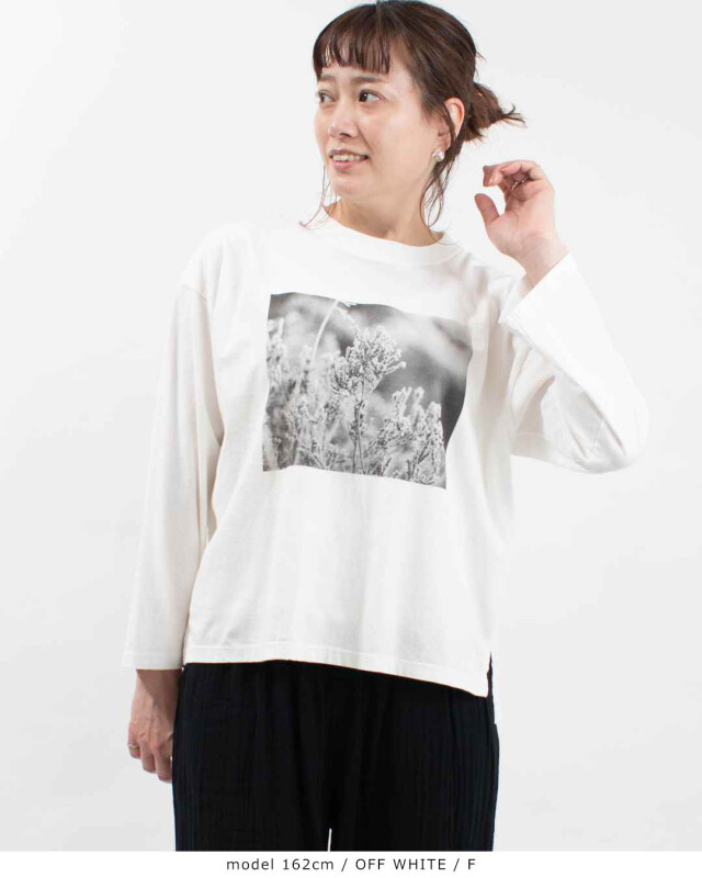 【SALE】sabbatum(サバタム) 度詰天竺スタンダードフォトプリントTシャツ(SA-35204)※セール商品の為、送料無料サービス対象外 sabbatum サバタム 26/1BDTOP度詰天竺 前後差スタンダード
