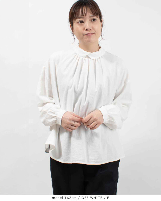 SO[ ] 重なり長袖ブラウス｜ナチュラルファッション・ナチュラル服の通販
