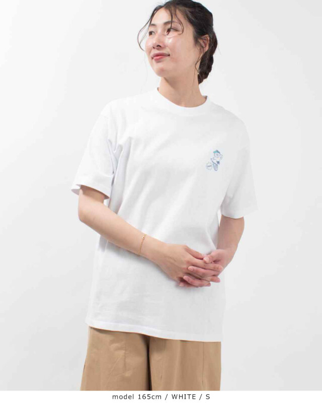 UNIVERSAL OVERALL ユニバーサル オーバーオール Windy.Jr TENNIS S/S Print Tee U2513209WJ ユニセックス Tシャツ アウトドア カジュアル レジャー プレゼント UNIVERSAL OVERALL Windy.Jr TENNIS S/S Print Tee｜ナチュラル